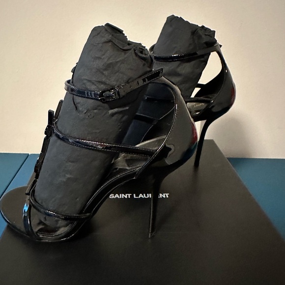 Saint Laurent Cassandra YSL Logo Sandal - Picture 9 of 11